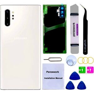 Perzework OEM rearback glass replacement for Samsung galaxy note 10+plus 6.8 in